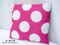 Double Sided Polka Dot Accent Pillow